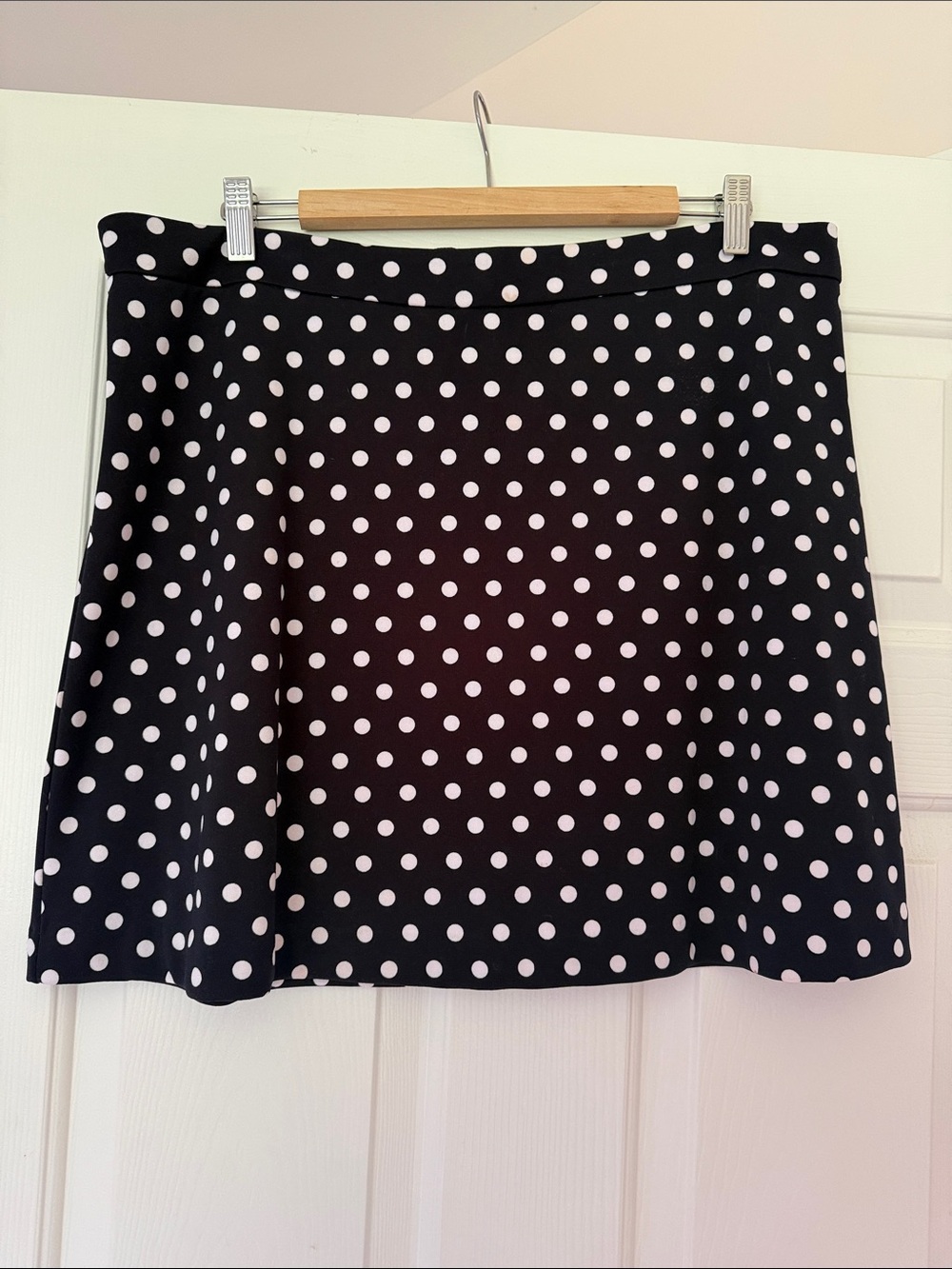 MICHAEL Michael Kors Black Polka Dot A-Line Skirt